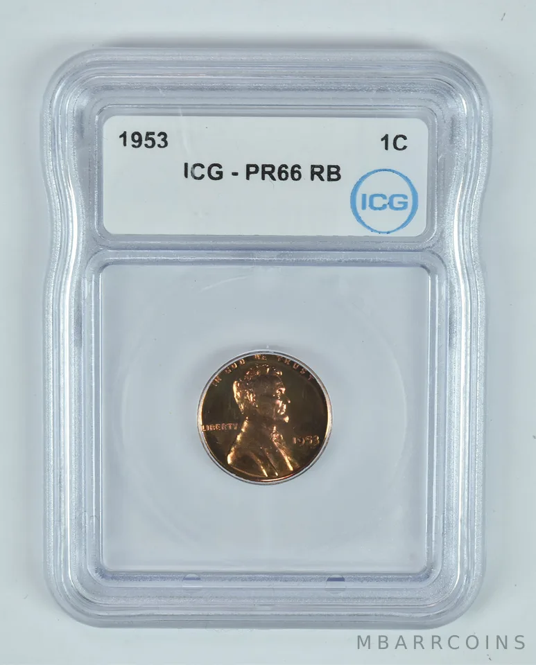1953 Lincoln Wheat Cent PR66 RB ICG *9247