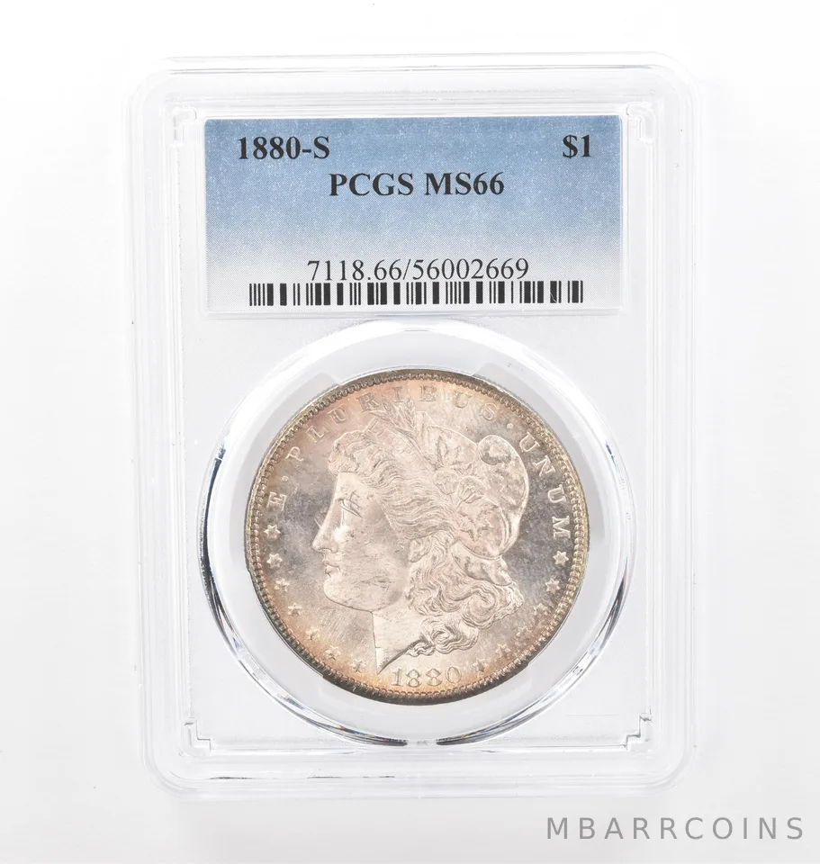 1880-S Morgan Silver Dollar MS66 PCGS Peripheral Tone *2081