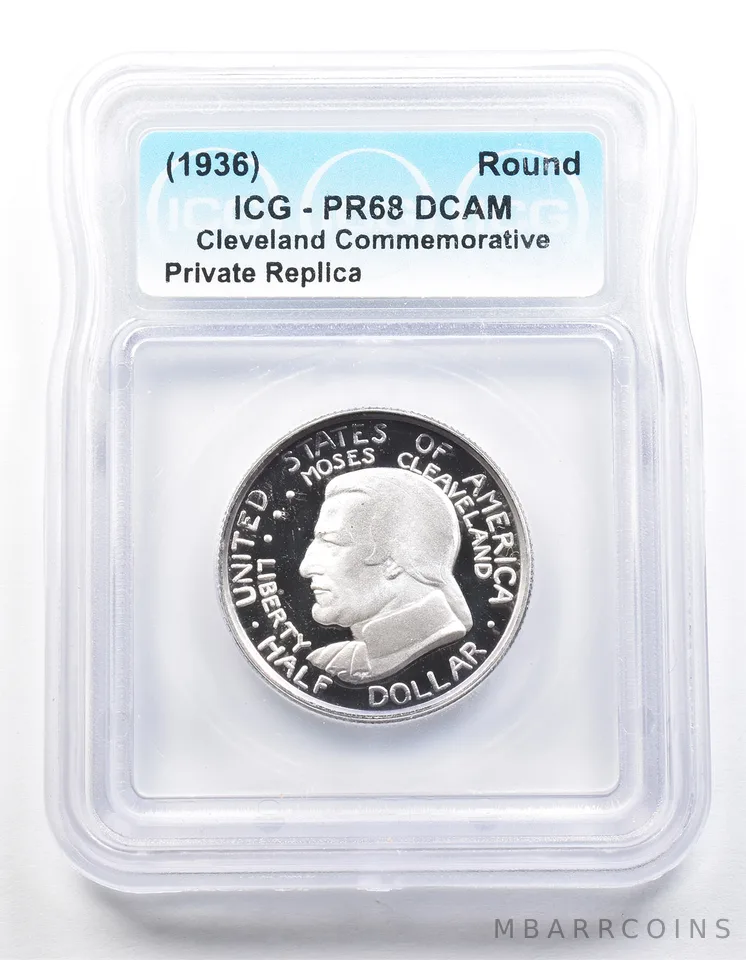 1936 Cleveland Half Dollar PR68 ICG Museum Gallery Strike a1277