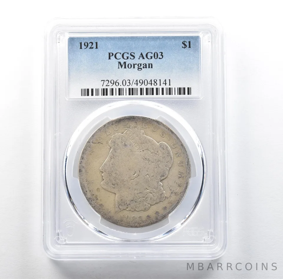 1921 Morgan Silver Dollar AG03 PCGS Lowball