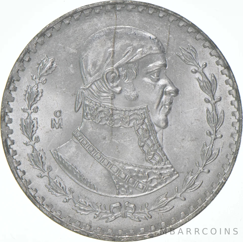 1963 Mo Mexico 1 Peso BU
