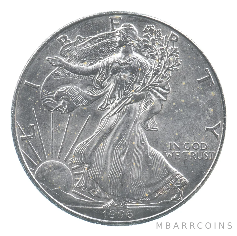 Rarest 1996 American Silver Eagle - Key Date - Rare LOW MINTAGE *702