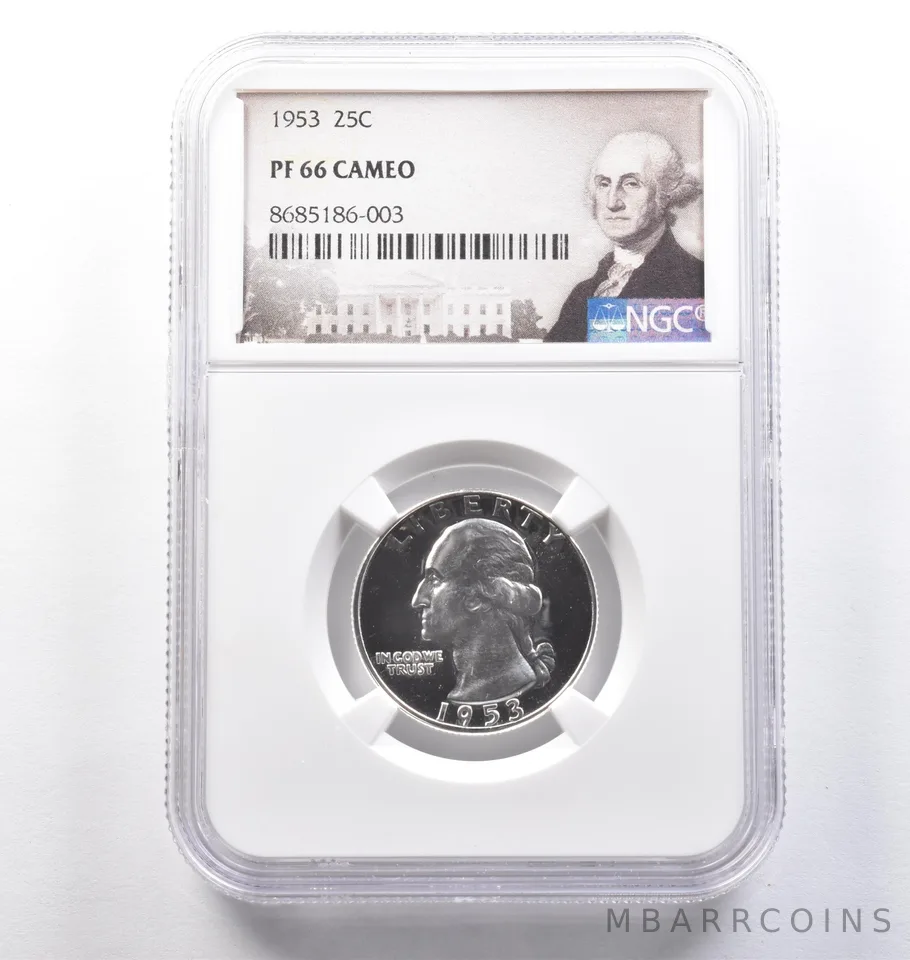 1953 Washington Quarter PF66 CAMEO NGC *3855