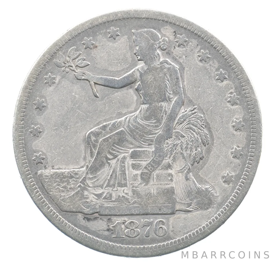 1876 Seated Liberty Trade Dollar *9981