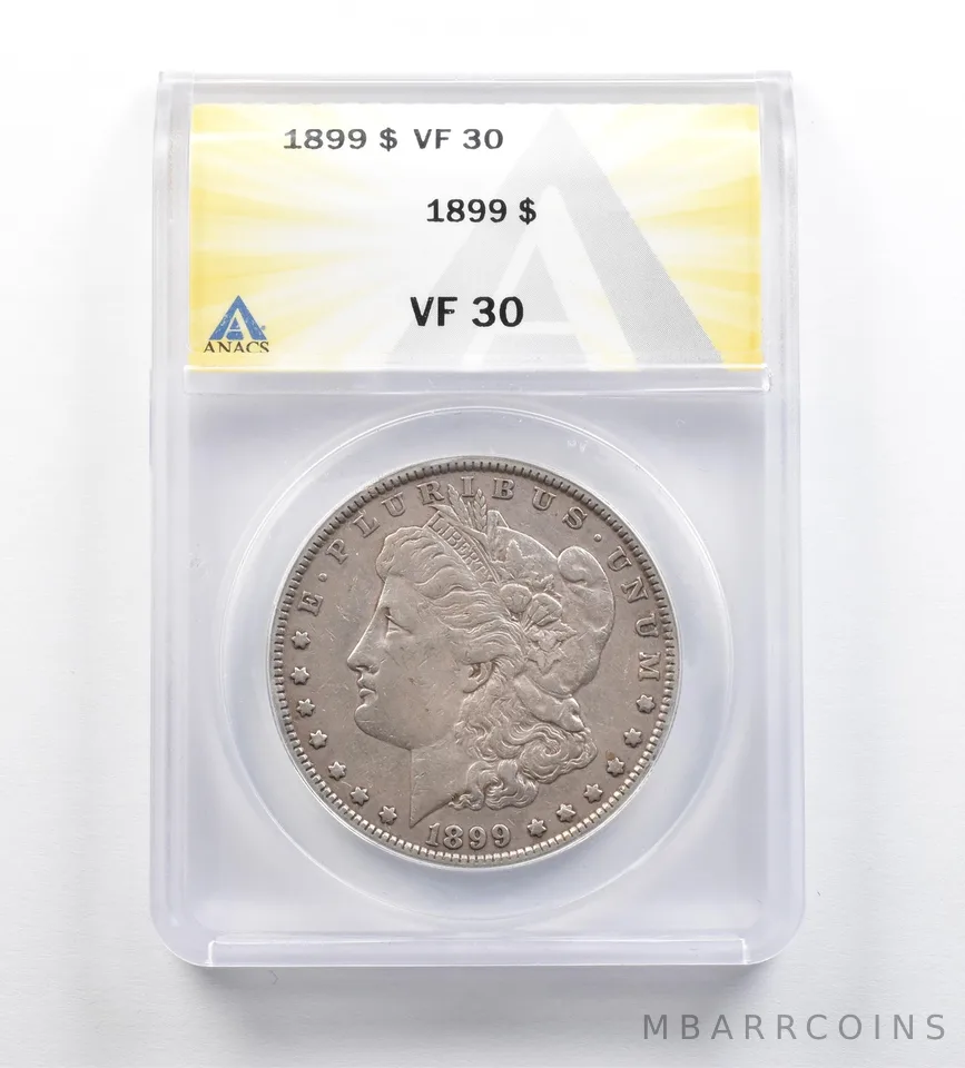 1899 Morgan Silver Dollar VF30 ANACS *9199