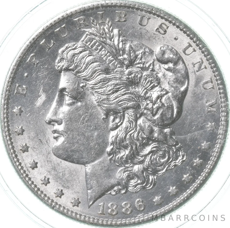 1886-S Morgan Silver Dollar a5358
