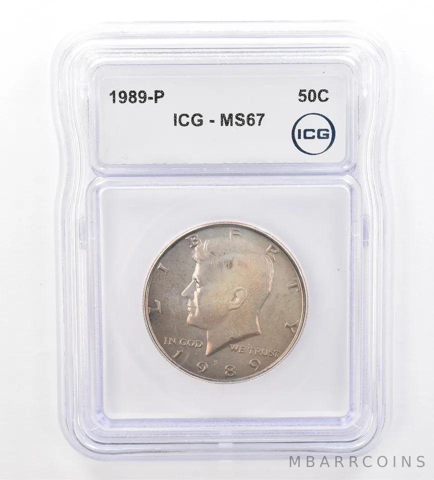 1989-P Kennedy Half Dollar MS67 ICG Beautiful Tone *7326