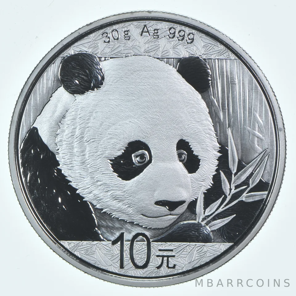 2018 China 10 Yuan Silver Panda 1 Oz Silver