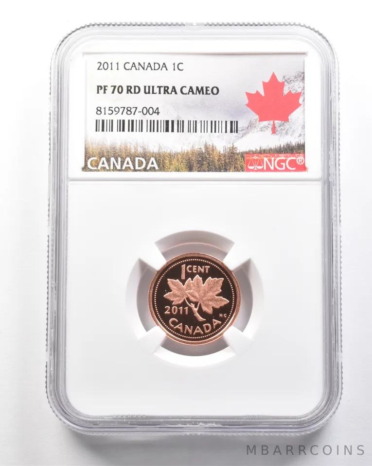 2011 Canada 1 Cent PF70 RD UCAM NGC *7427