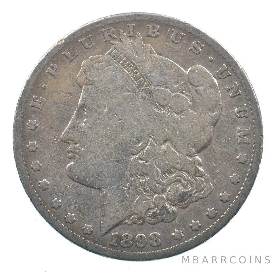 Early - 1898-S Morgan Silver Dollar - 90% US Coin *623