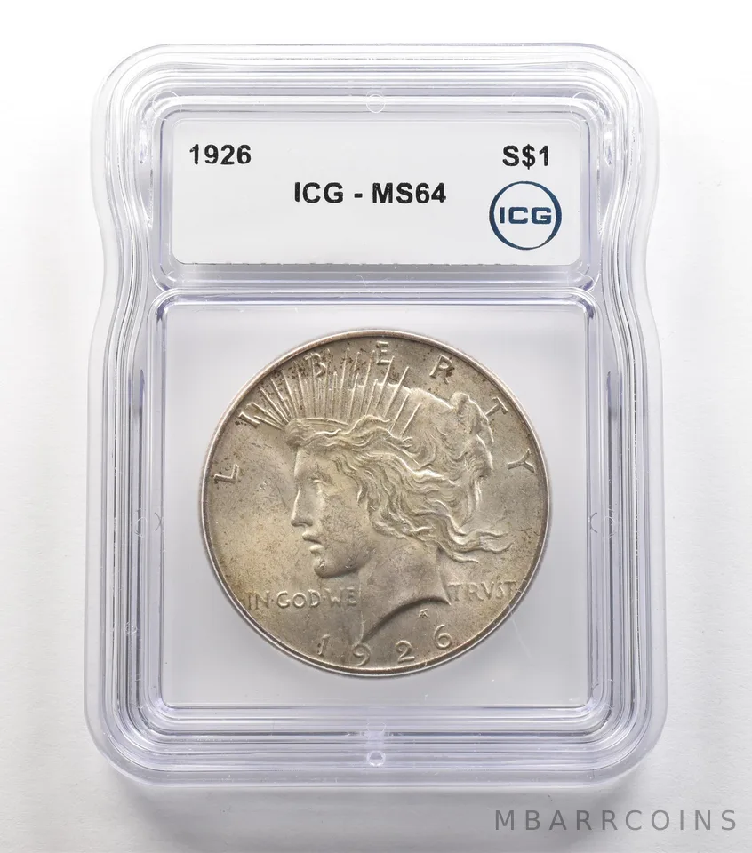 1926 Peace Silver Dollar MS64 ICG a6715