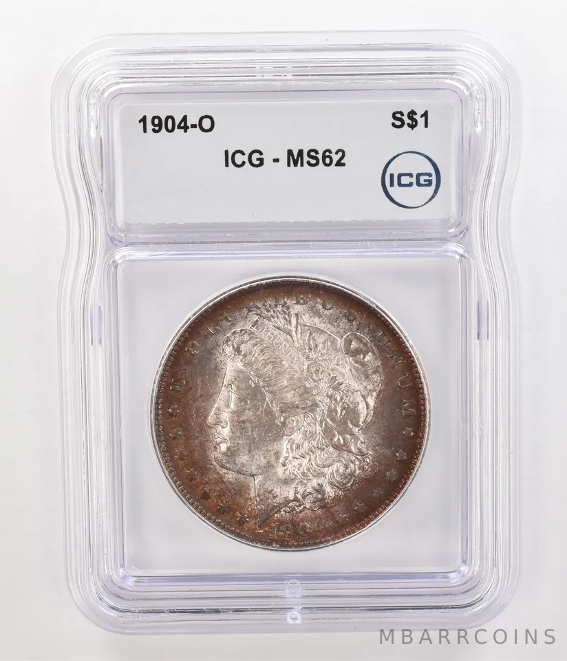 1904-O Morgan Silver Dollar MS62 ICG Beautiful Tone *4771