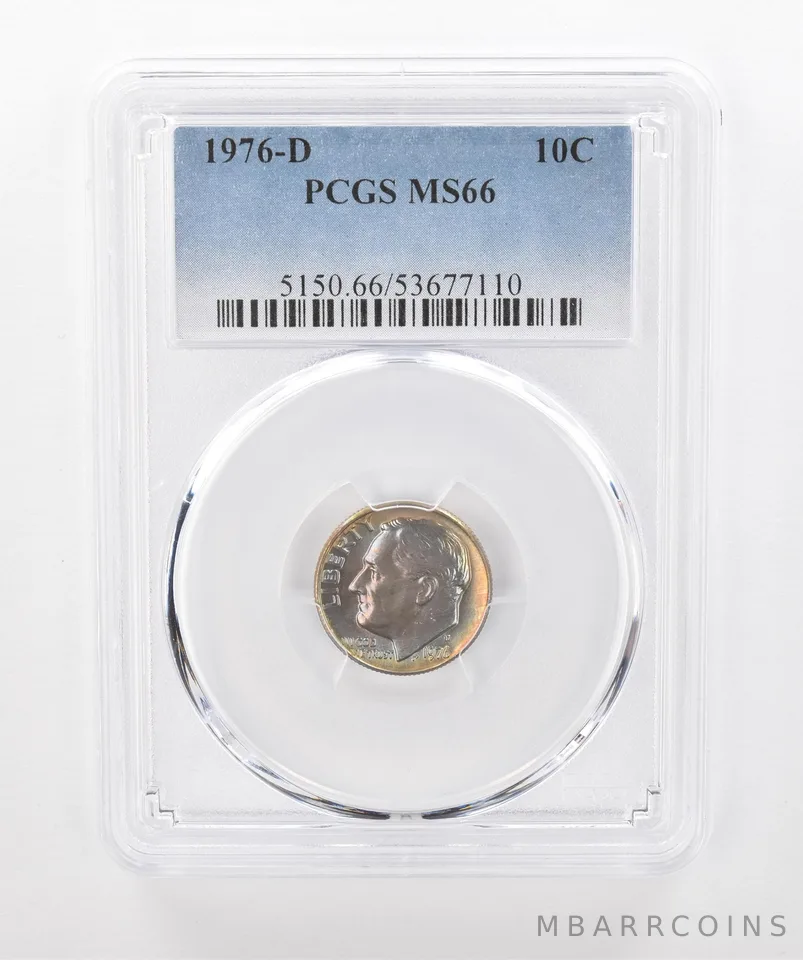 1976-D Roosevelt Dime MS66 PCGS Beautiful Tone a1328