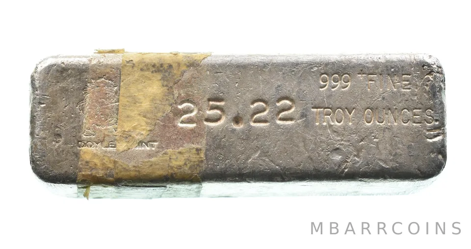 25.22 Troy Oz Silver Bar Doyle Mint *2591