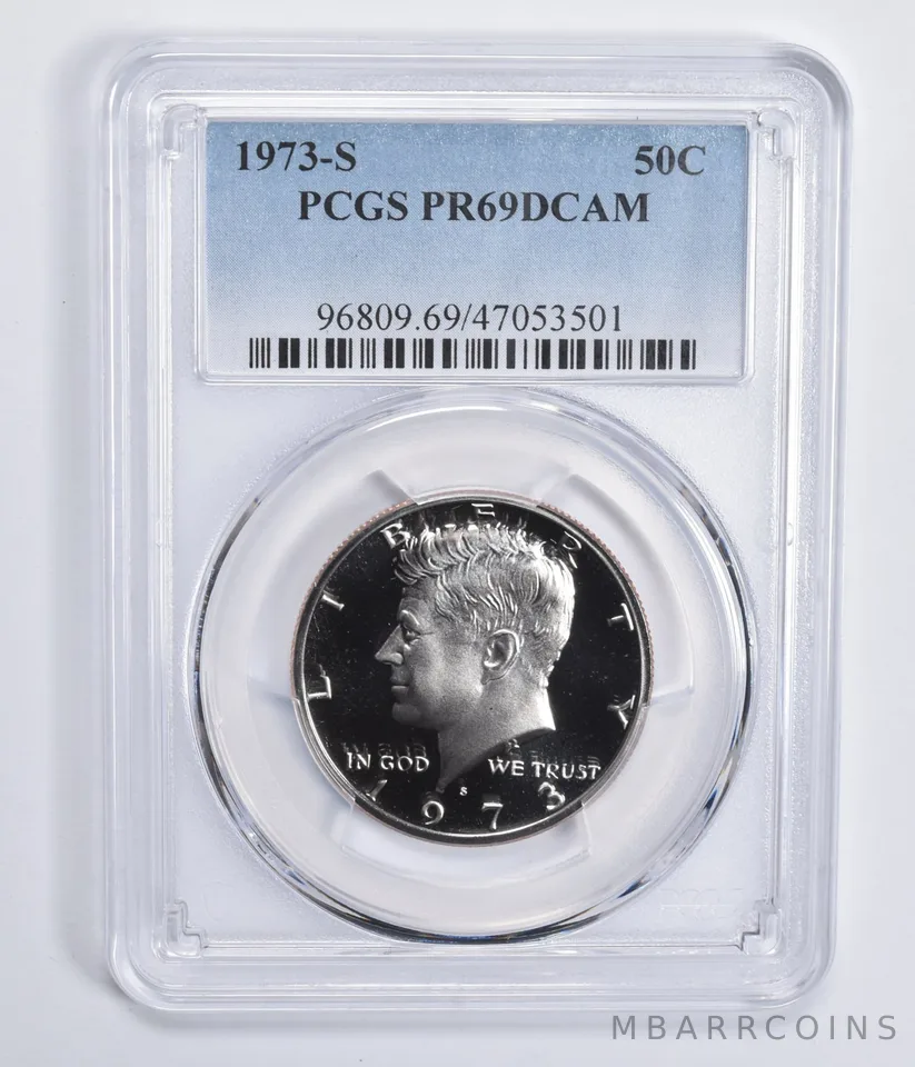 1973-S Kennedy Half Dollar PR69 DCAM PCGS Blue Lbl