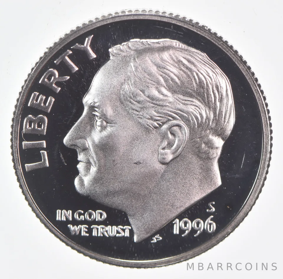 1996-S Roosevelt Dime Proof 90% Silver