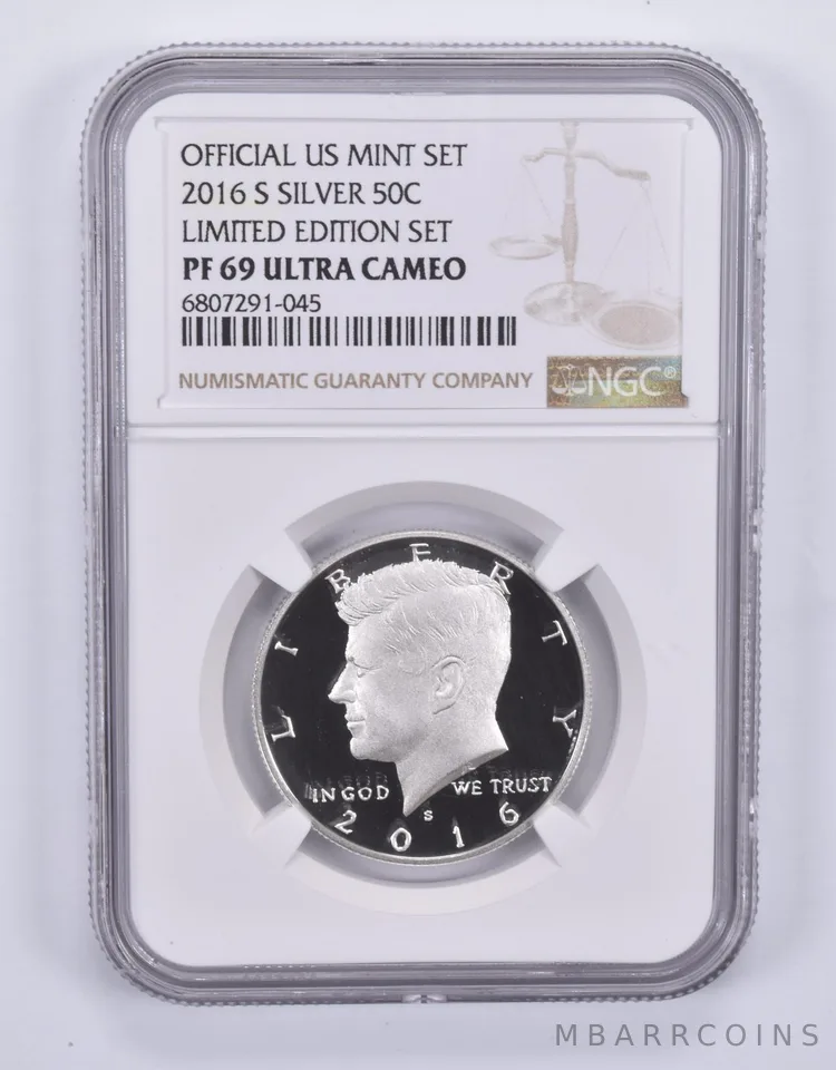 2016-S Kennedy Half Dollar Silver Limited Edition Set PF69 UCAM NGC