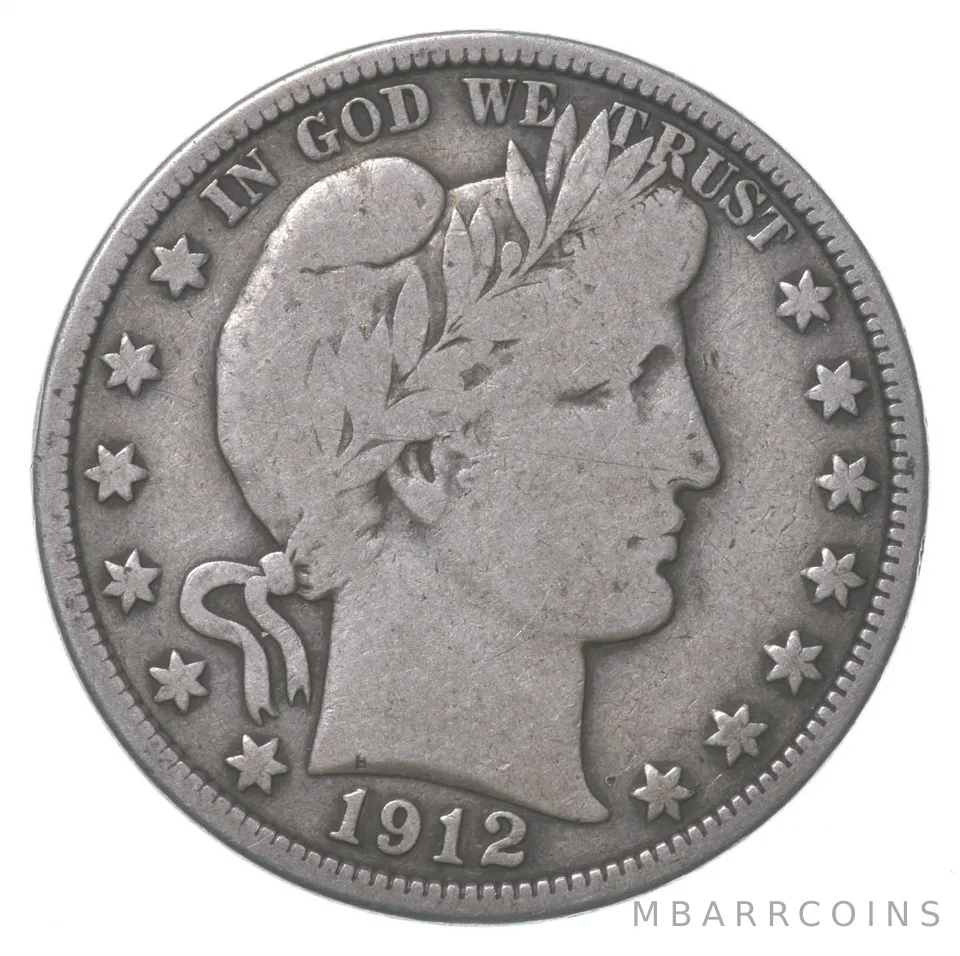 1912 Barber Half Dollar a8695
