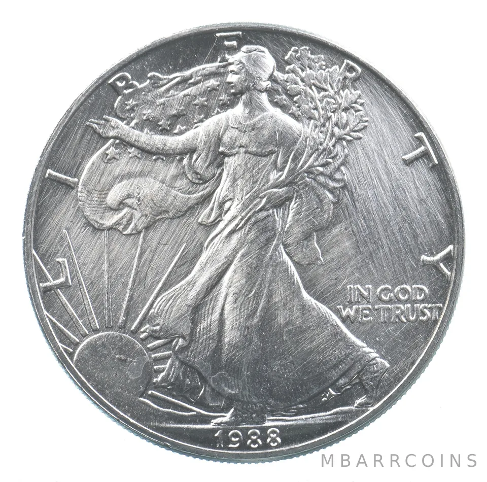 Better Date 1988 American Silver Eagle 1 Troy Oz .999 Fine Silver *857