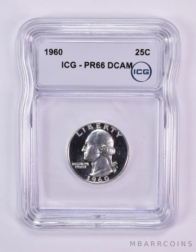 1960 Washington Quarter PR66 DCAM ICG