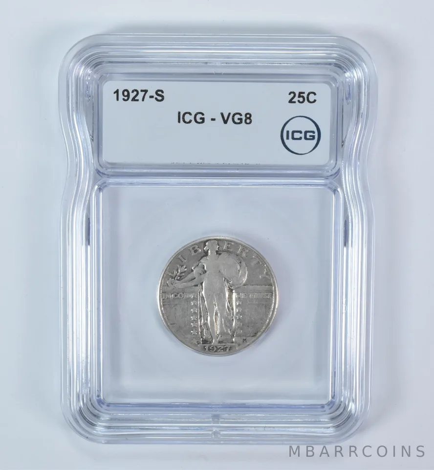 1927-S Standing Liberty Quarter VG8 ICG