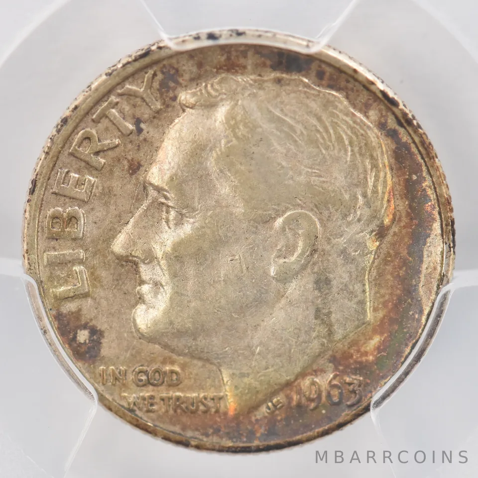 1963 Roosevelt Dime VF30 PCGS Beautiful Tone *0791