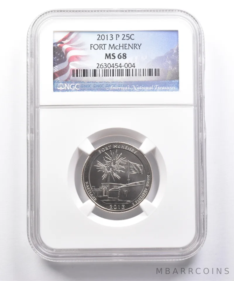 2013-P Washington Quarter Fort McHenry MS68 NGC *7321