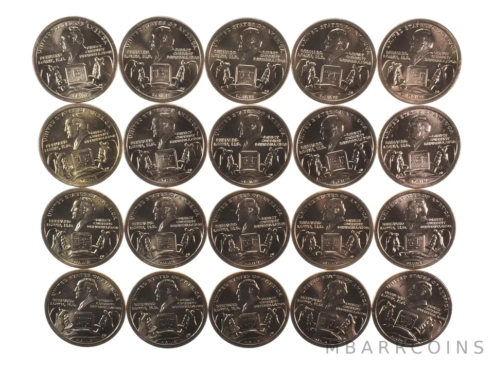 (20) 2024-D Innovation $1 Unc Coin ROLL Defibrillation ME
