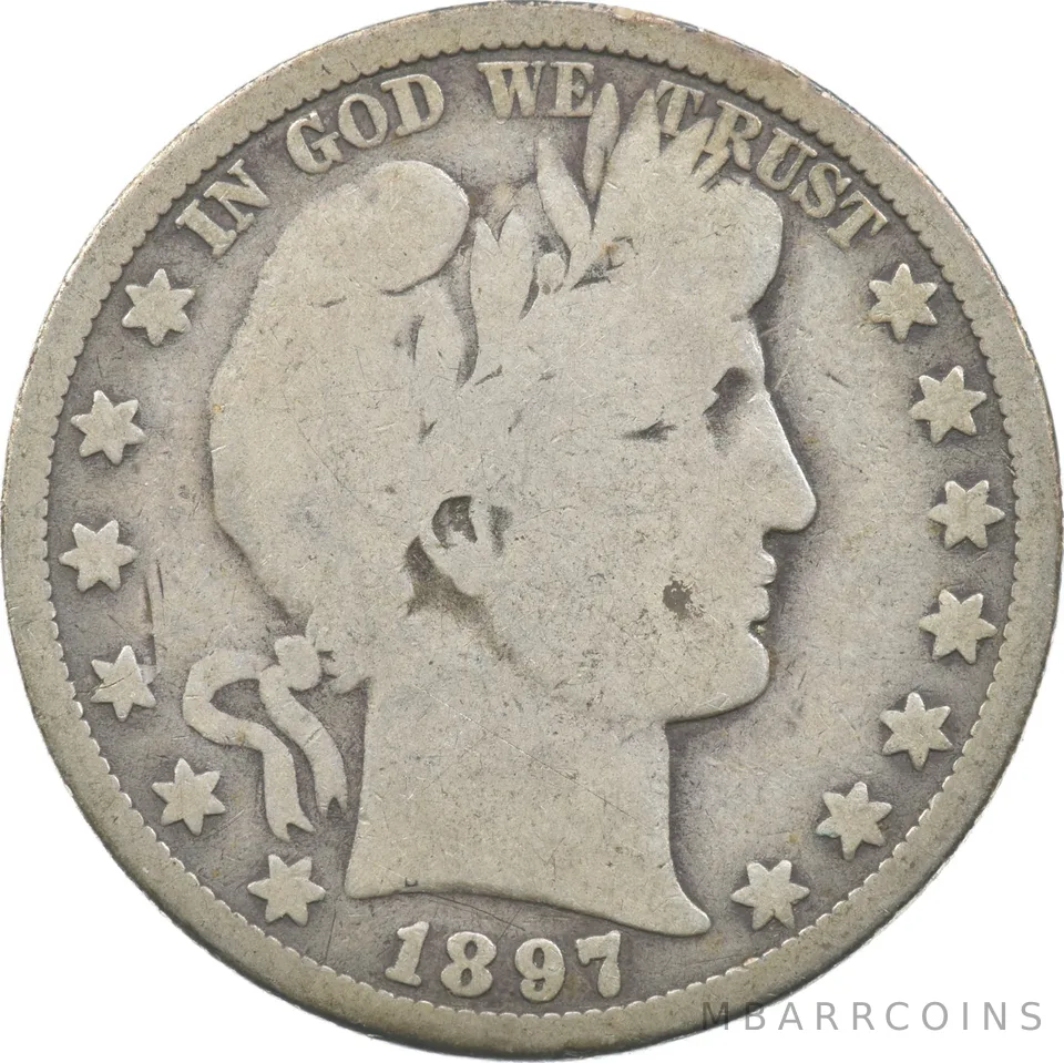 1897-O Barber Half Dollar a9392