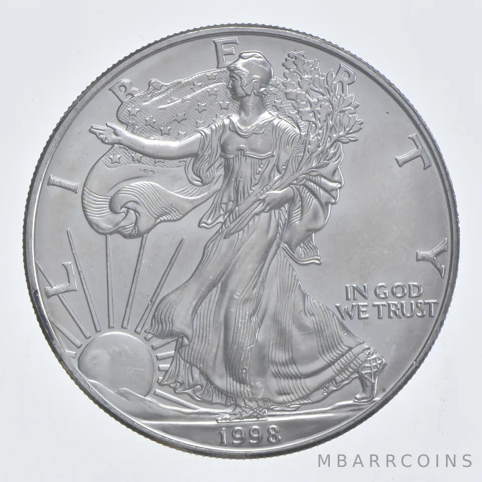 Better Date 1998 American Silver Eagle 1 Troy Oz .999 Fine Silver *216