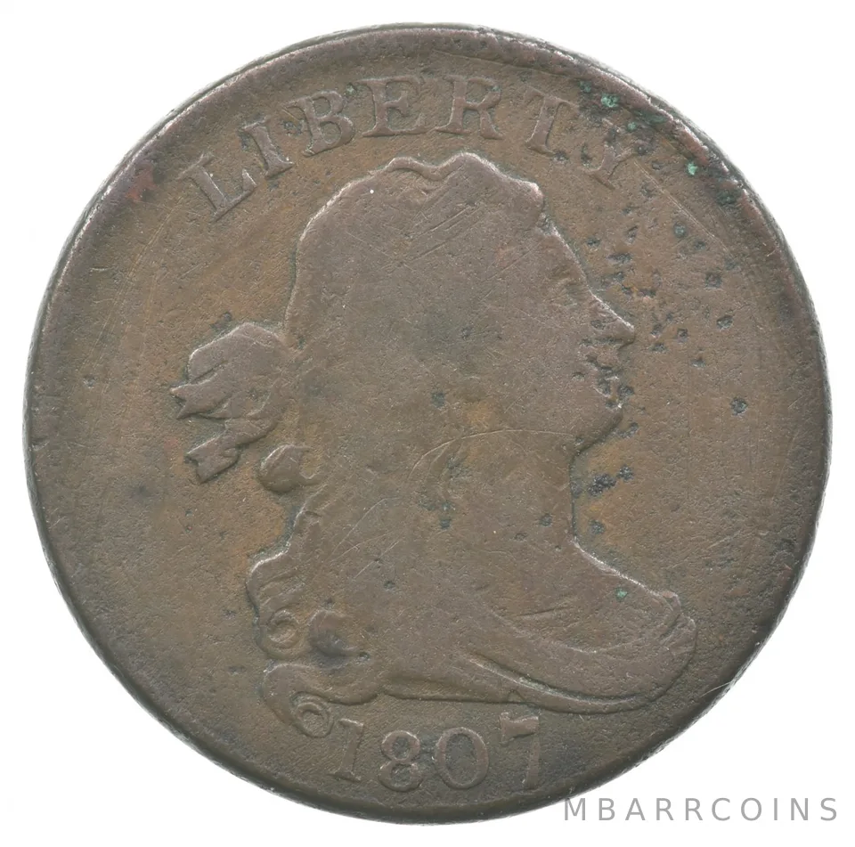 1807 Draped Bust Half Cent Piece *7071
