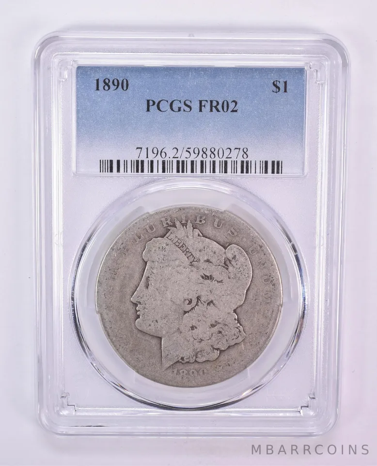 1890 Morgan Silver Dollar FR02 PCGS Blue Label Lowball