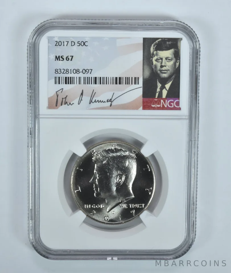 2017-D Kennedy Half Dollar MS67 NGC Special Label