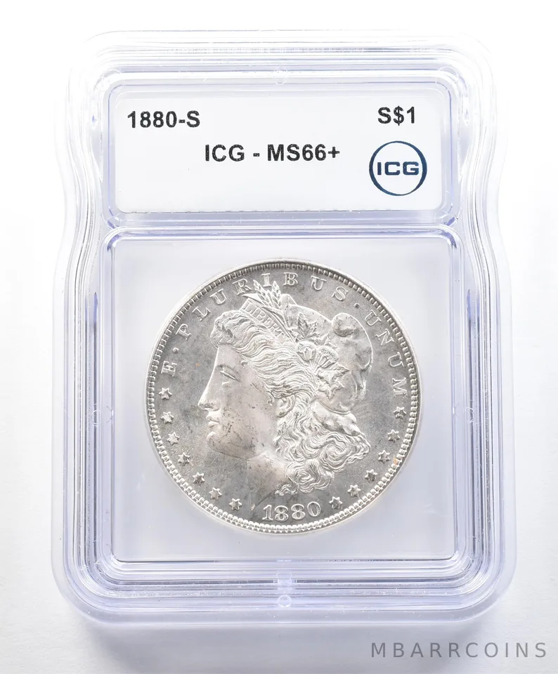 1880-S Morgan Silver Dollar MS66+ ICG *9041