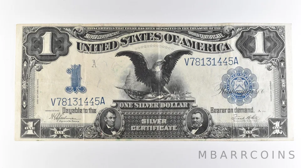 1899 $1 United States Black Eagle Silver Certificate Large Note FR#236 a0759