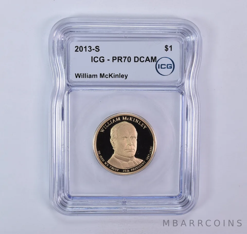 2013-S Presidential $1 William McKinley PR70 DCAM ICG
