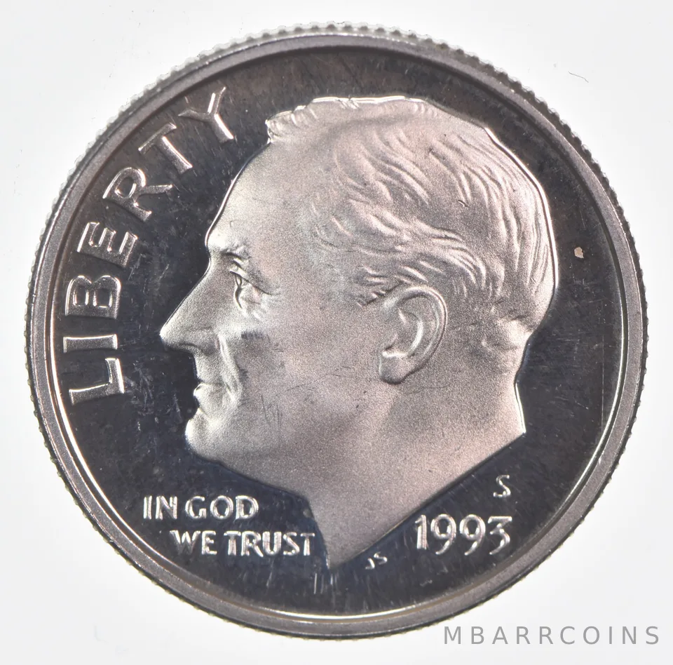1993-S Roosevelt Dime Proof 90% Silver