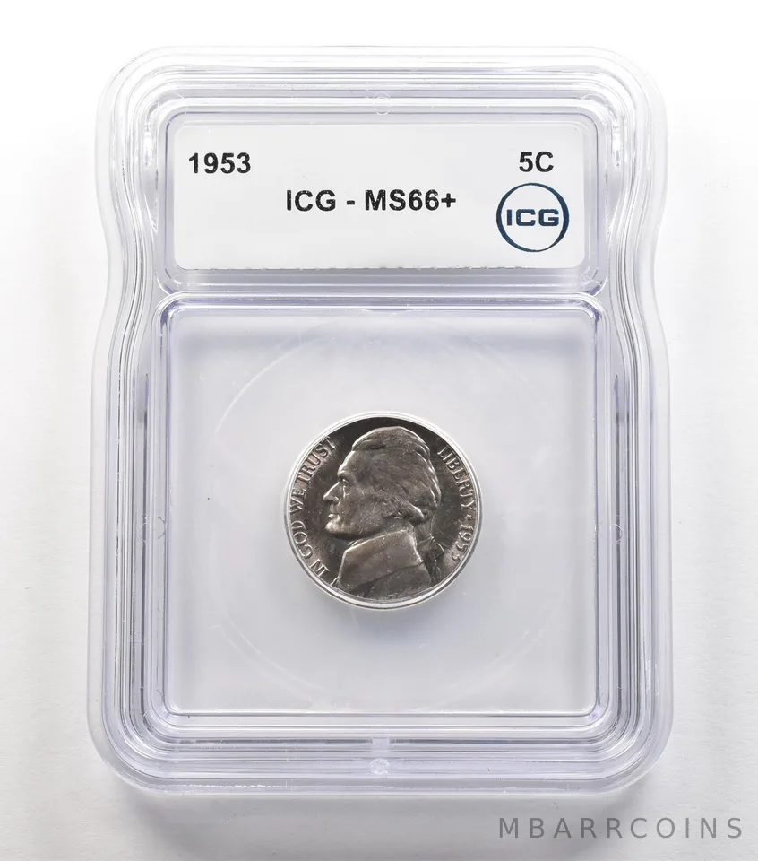 1953-S Jefferson Nickel MS66+ ICG *6728