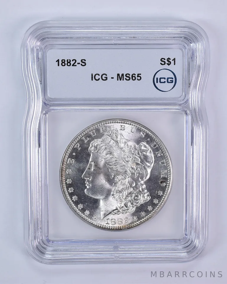 1882-S Morgan Silver Dollar MS65 ICG