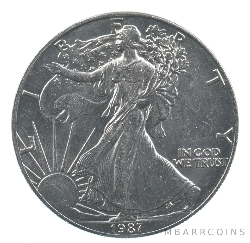 Better Date 1987 American Silver Eagle 1 Troy Oz .999 Fine Silver *646
