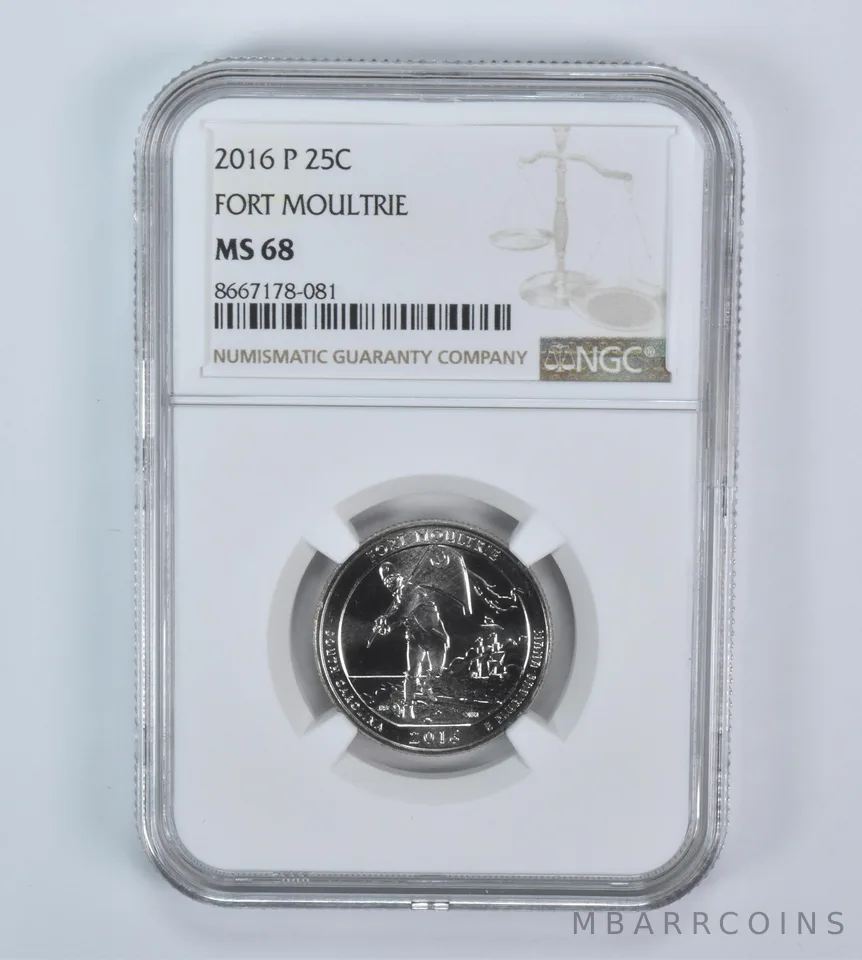 2016-P Washington Quarter ATB Fort Moultrie MS68 NGC