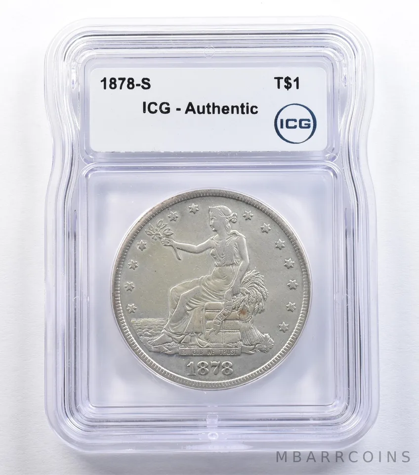 1878-S Seated Liberty Trade Dollar Authentic ICG *2181