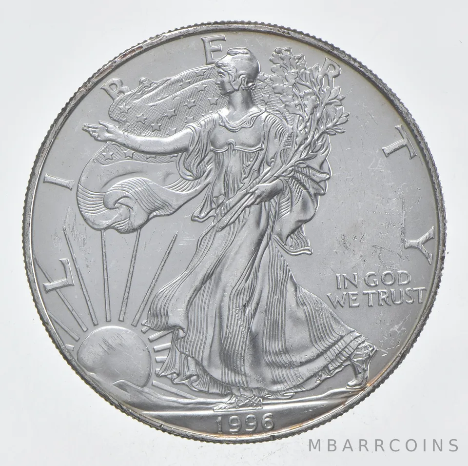 Rarest 1996 American Silver Eagle - Key Date - Rare LOW MINTAGE *351