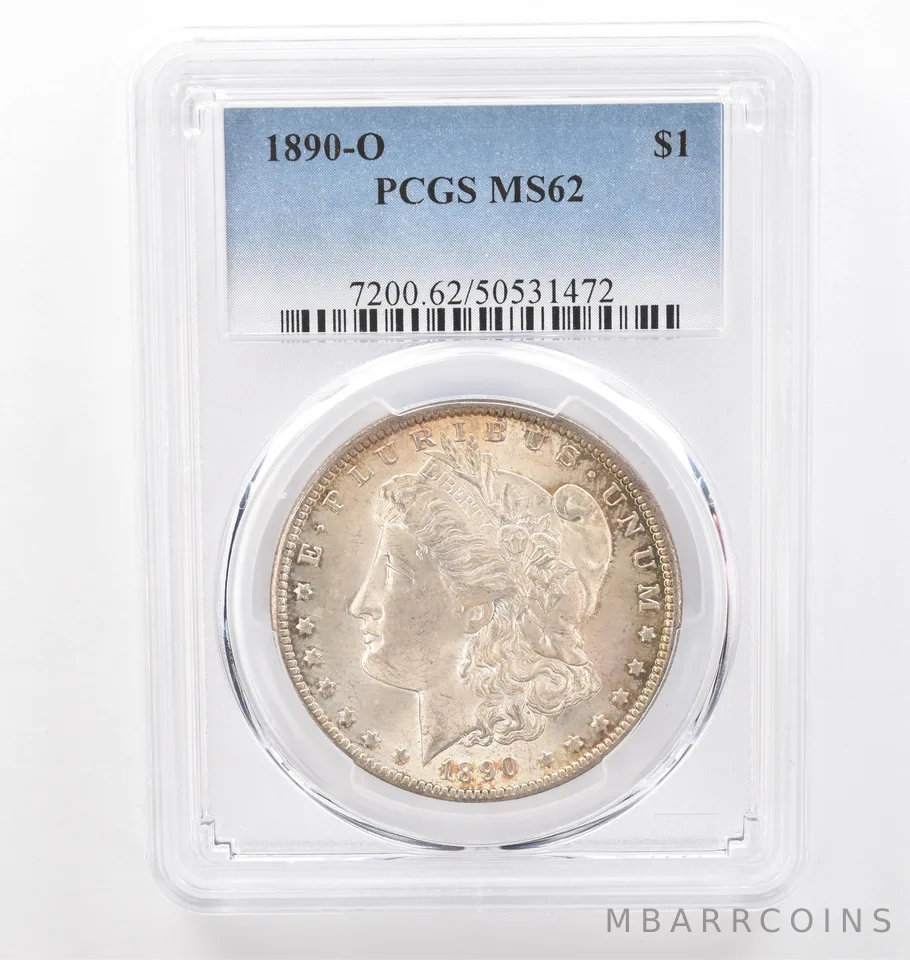 1890-O Morgan Silver Dollar MS62 PCGS Beautiful Tone *6232