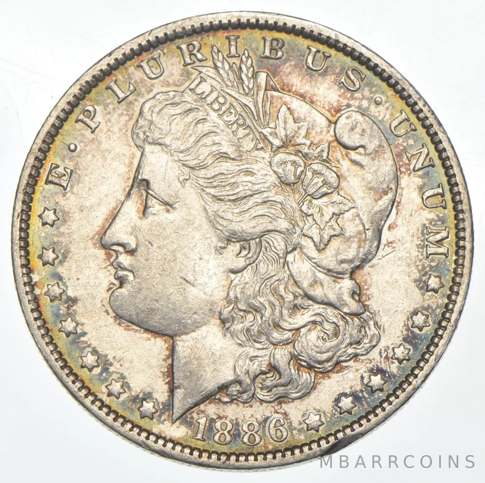 1886-O Morgan Silver Dollar a8476