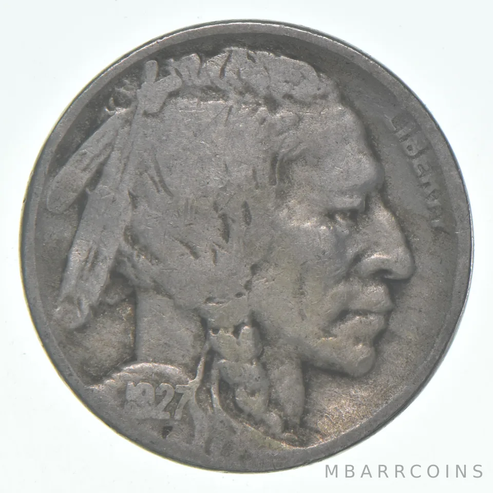 1927-D Indian Head Buffalo Nickel Average Circ