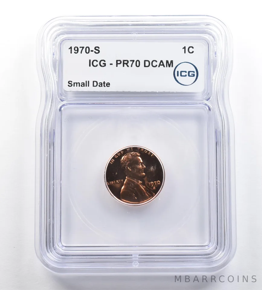 1970-S Lincoln Memorial Cent Small Date PR70 DCAM ICG
