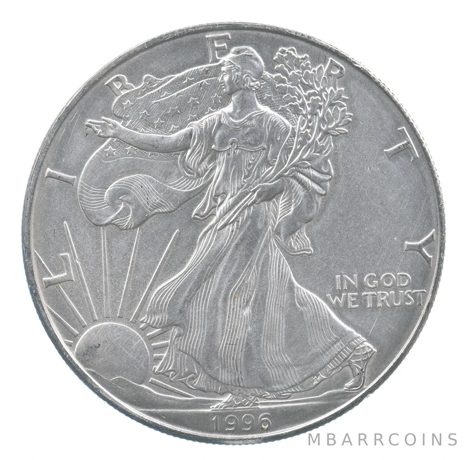 Rarest 1996 American Silver Eagle - Key Date - Rare LOW MINTAGE *695