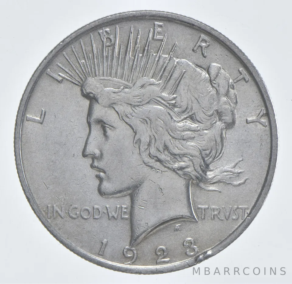 Better - 1923 Peace Silver Dollar - 90% US Coin *659