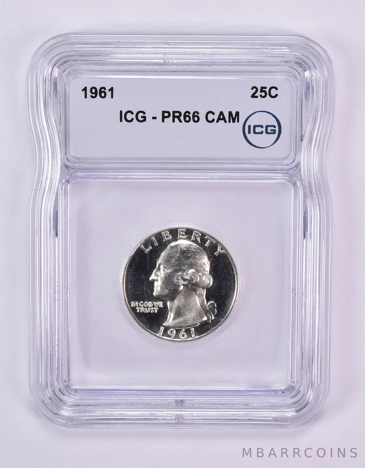 1961 Washington Quarter PR66 CAM ICG
